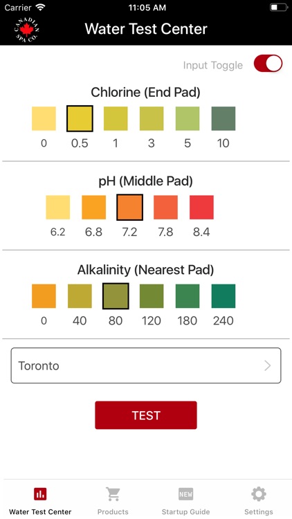 Spa Water Test by Canadian Spa