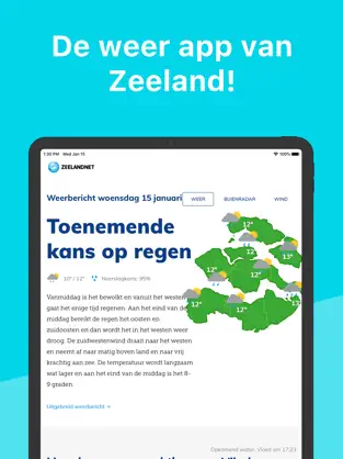 Screenshot 1 ZeelandNet Weer iphone