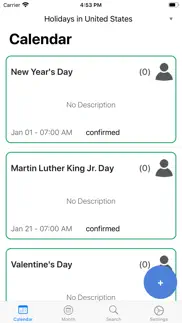 watchcal for google calendar iPhone Captures Décran 1