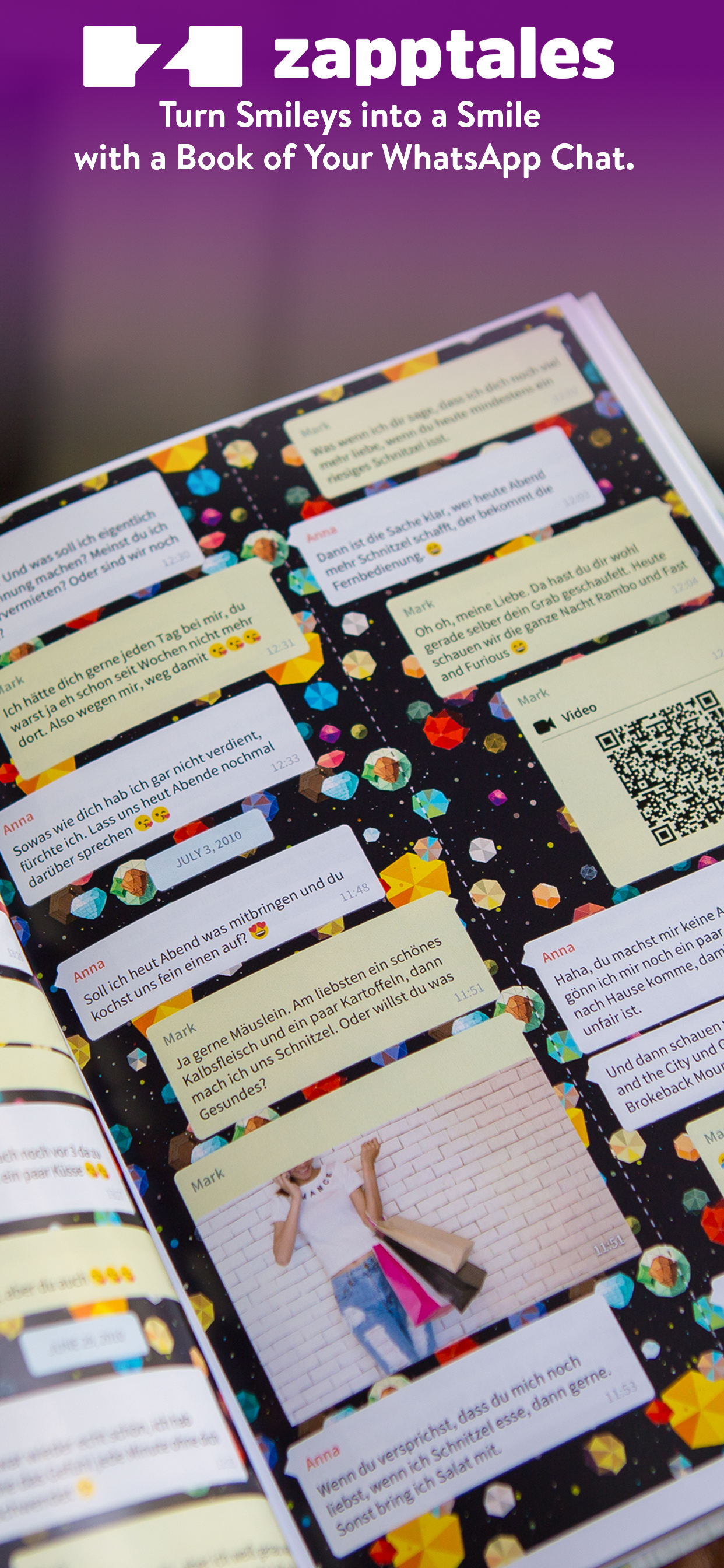 zapptales - Chat book