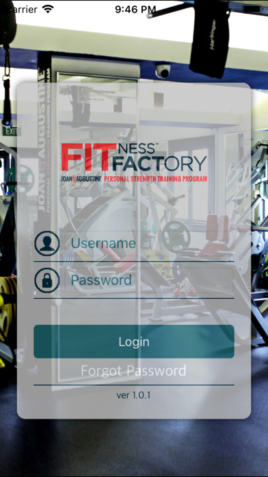 Screenshot 1 of J&A Fitness Factory App