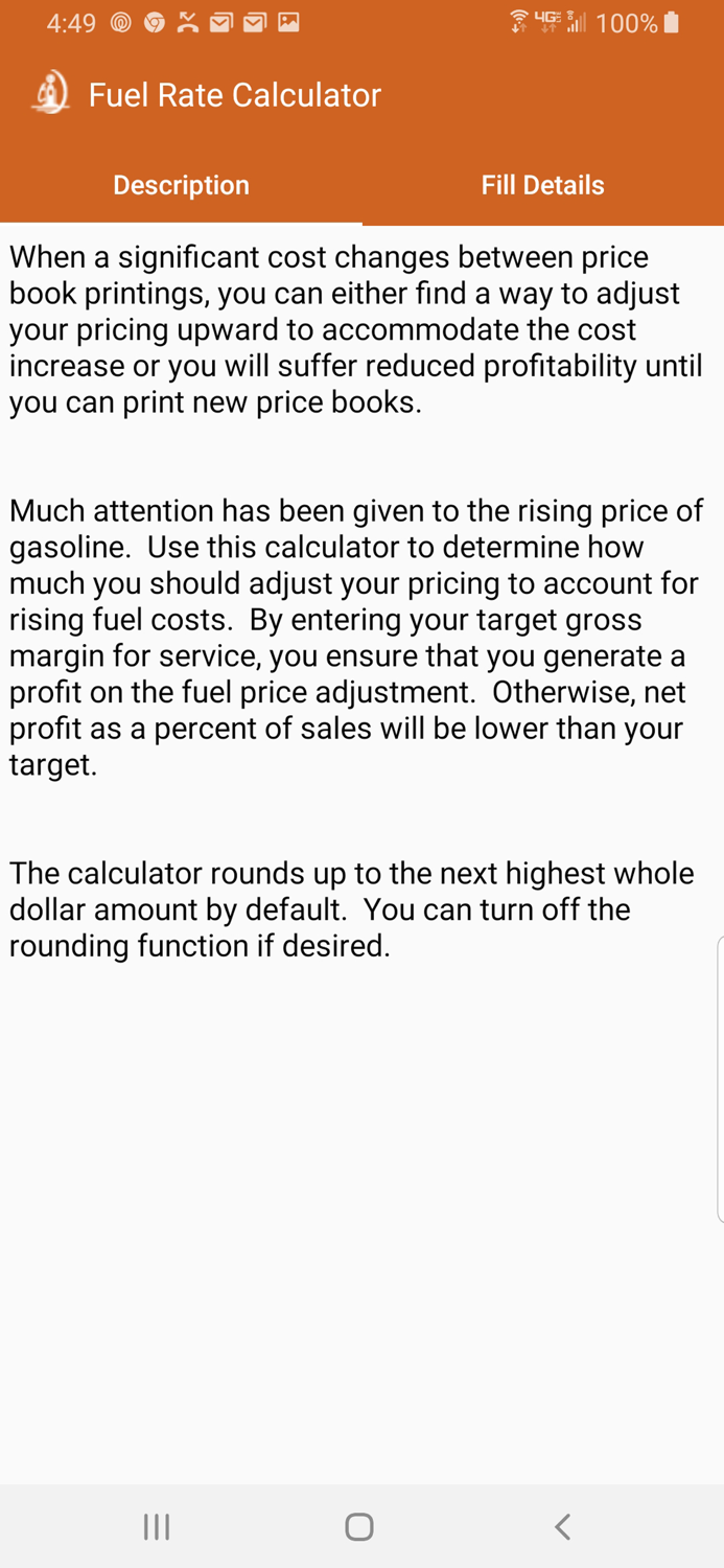 Fuel Price Adjustment Calculat