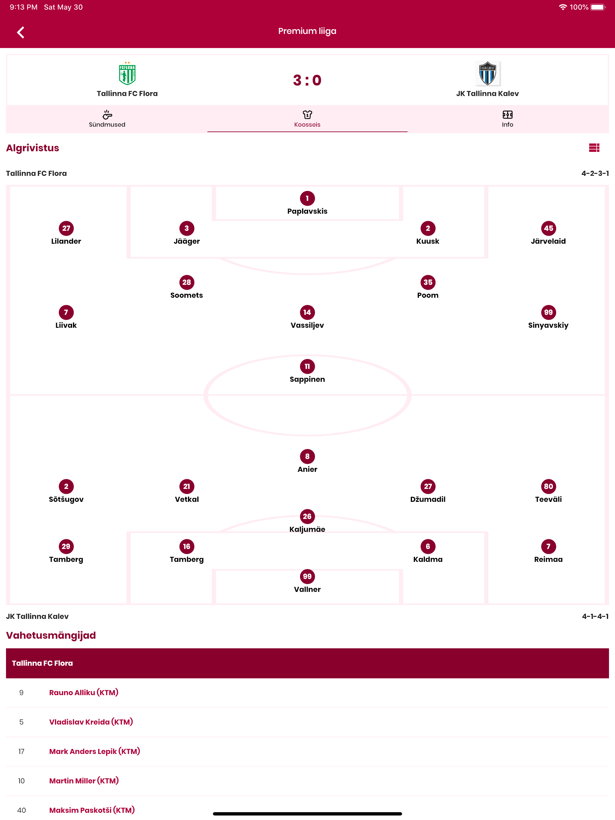 Eesti jalgpall screenshot 17