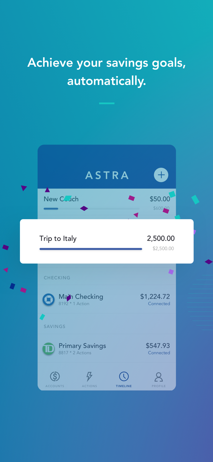 Astra Automate your finances