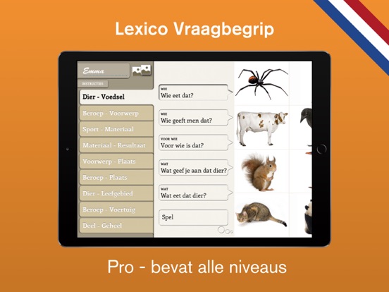 Lexico Vraagbegrip Pro iPad app afbeelding 1