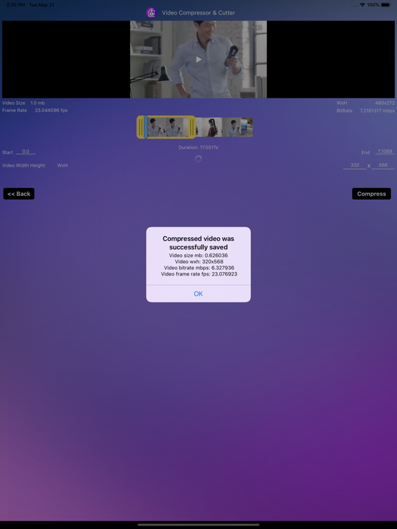 Video Compressor with Cutter Video Compressor with Cutter