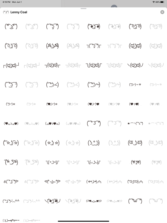 Screenshot #5 pour Lenny face & Shrug Emoji App