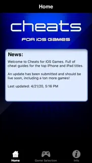 mobile cheats for ios games iPhone Captures Décran 1