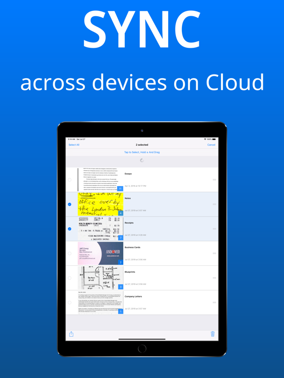 Basic Scan - PDF Scanner, OCR iPad screenshot