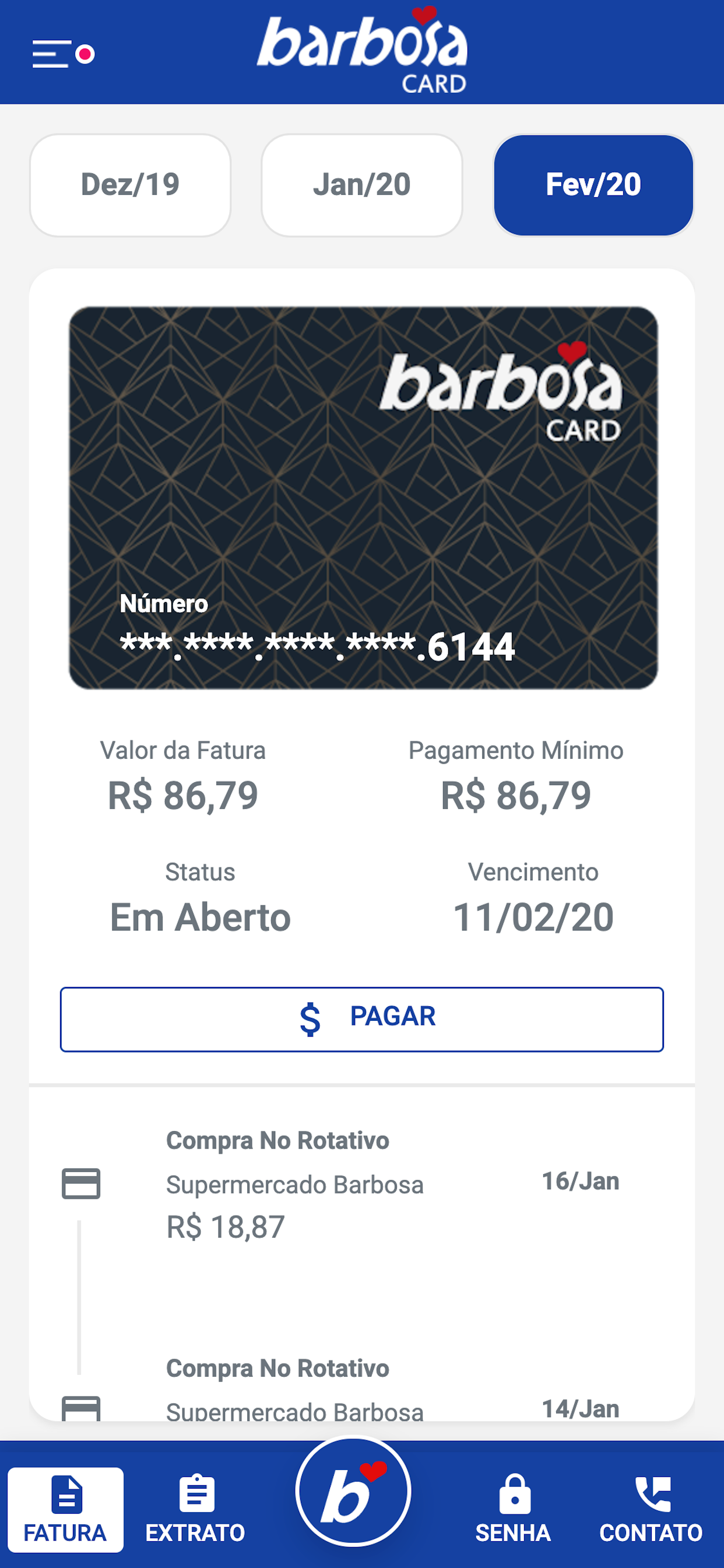 Barbosa Card