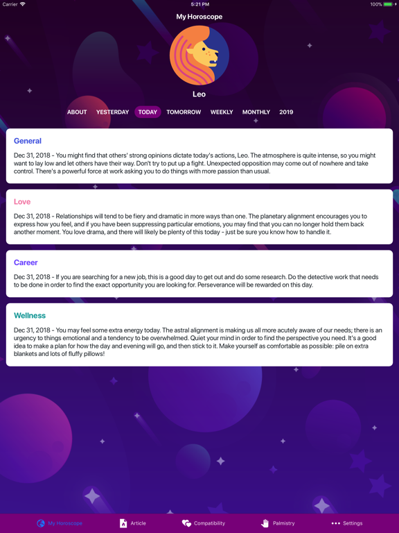 Screenshot #4 pour Horoscope 2020!