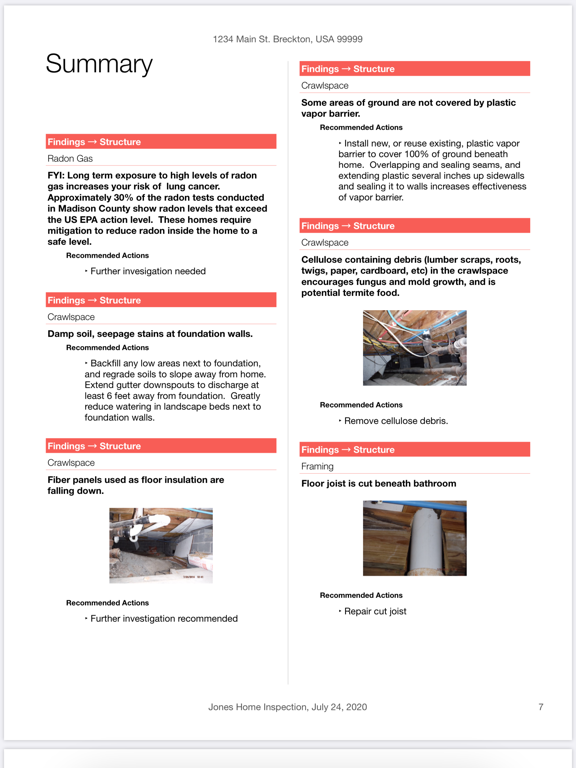 Inspectix iPad screenshot 7 - Business app