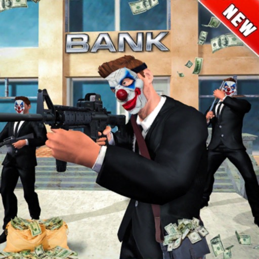 城市银行抢劫犯罪游戏logo