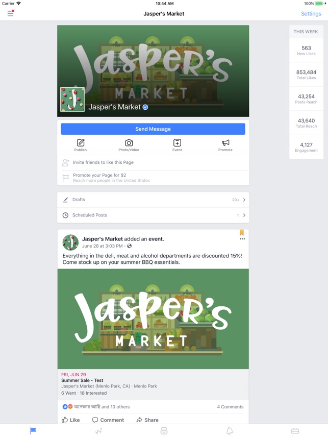 Facebook Pages Manager On The App Store - 