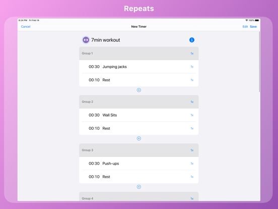 Timer - Configurable Timer iPad screenshot 6 - Utilities app