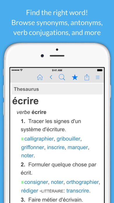 Screenshot #3 pour French Dictionary & Thesaurus