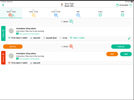 Screenshot #5 pour VCare EMAR App