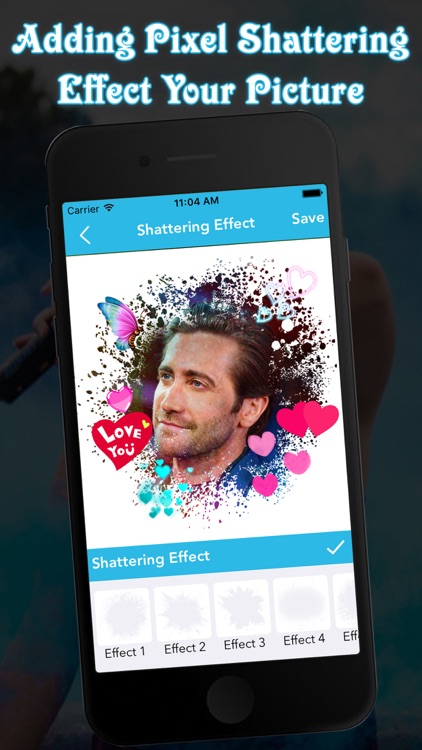 Adding Pixel Shattering Effect