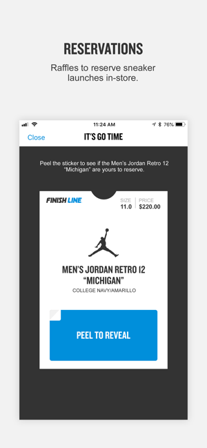 finish line raffle jordan 11