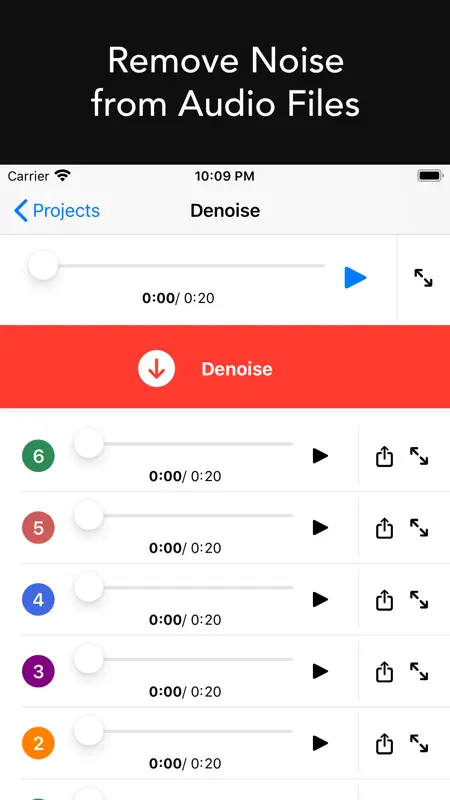 Denoise Audio - Remove Noise screenshot 1 of 6