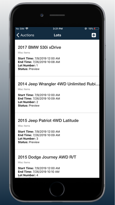 Auction Software Cataloging Screenshot