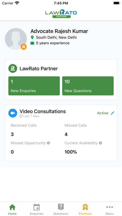 Lawrato Partner Screenshot