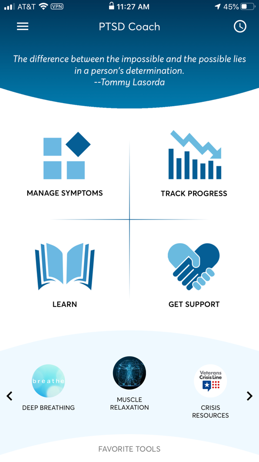#1. PTSD Coach (iOS) Ved: US Department of Veterans Affairs (VA)