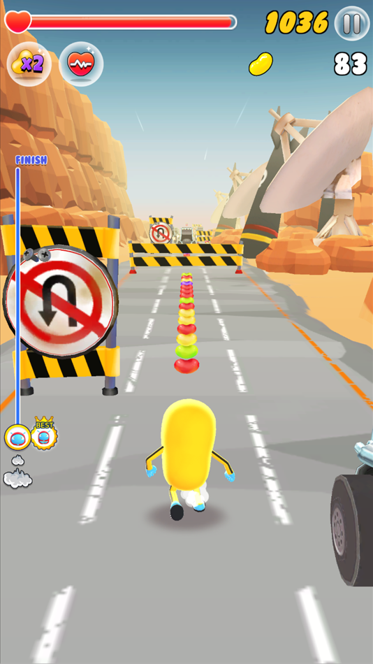 #2. ZellyGo Dash - running game (iOS) 由: PIER.6