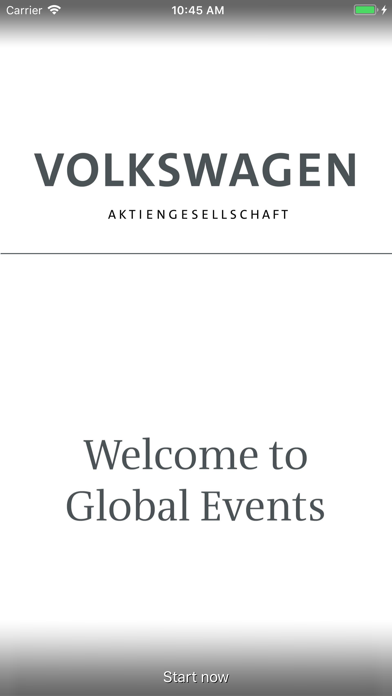 Screenshot #1 pour Volkswagen Global Events