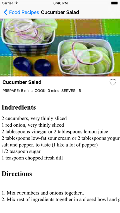 Food Recipe World Screenshot