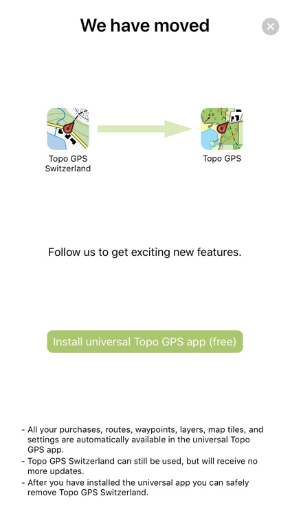Topo GPS Switzerland