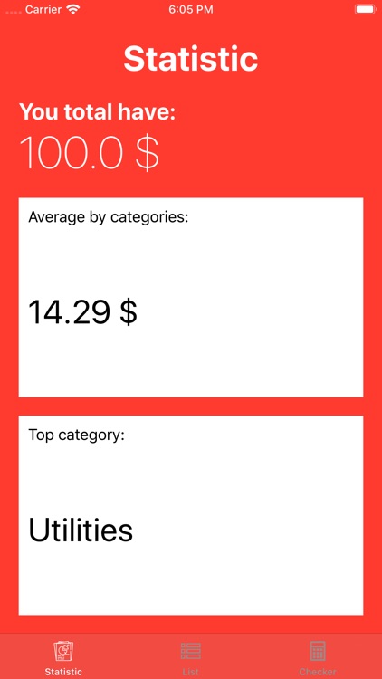 Money manager budget