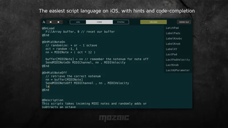 Mozaic Plugin Workshop screenshot 3 of 4
