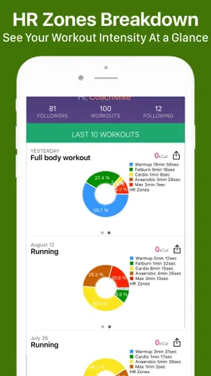 Captura de pantalla de Gymatic Workout Tracker Log en iPhone 7