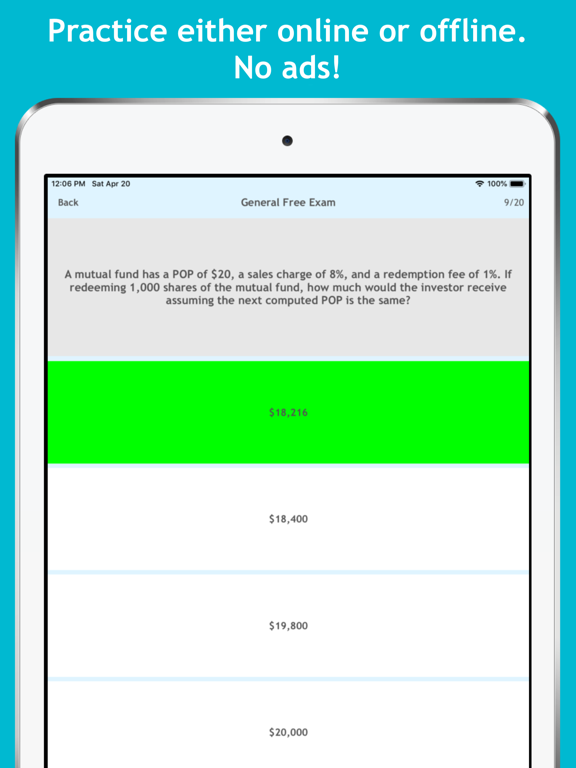 Series 24 Exam Center iPad screenshot 5 - Education app