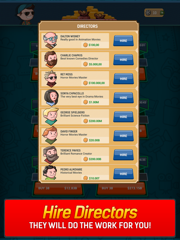 Screenshot #6 pour Idle Film Empire Clicker