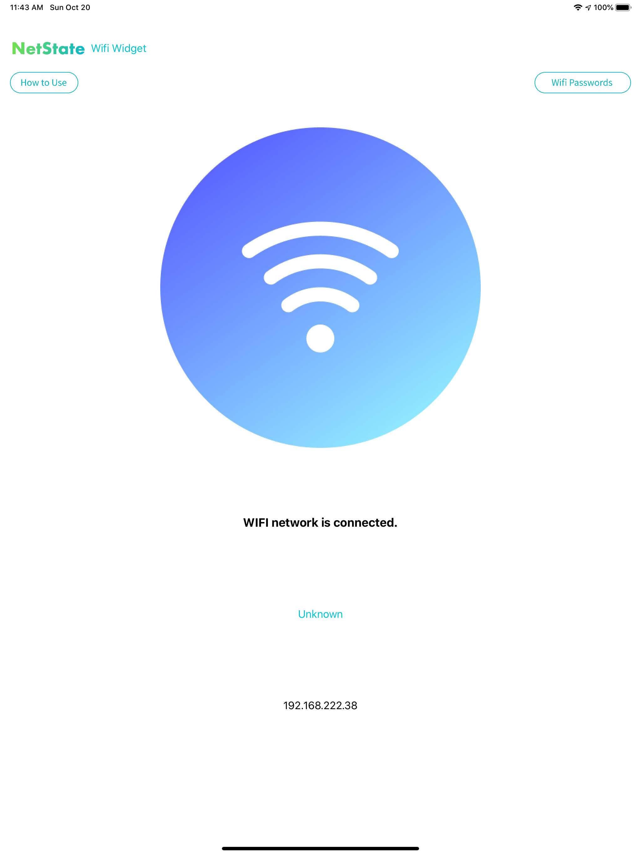 WIFI Widget - NetState