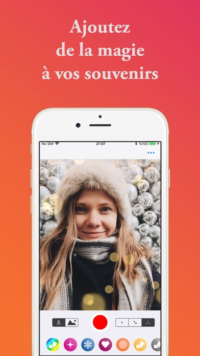 Screenshot #1 pour Flakes - Effets vidéo AR