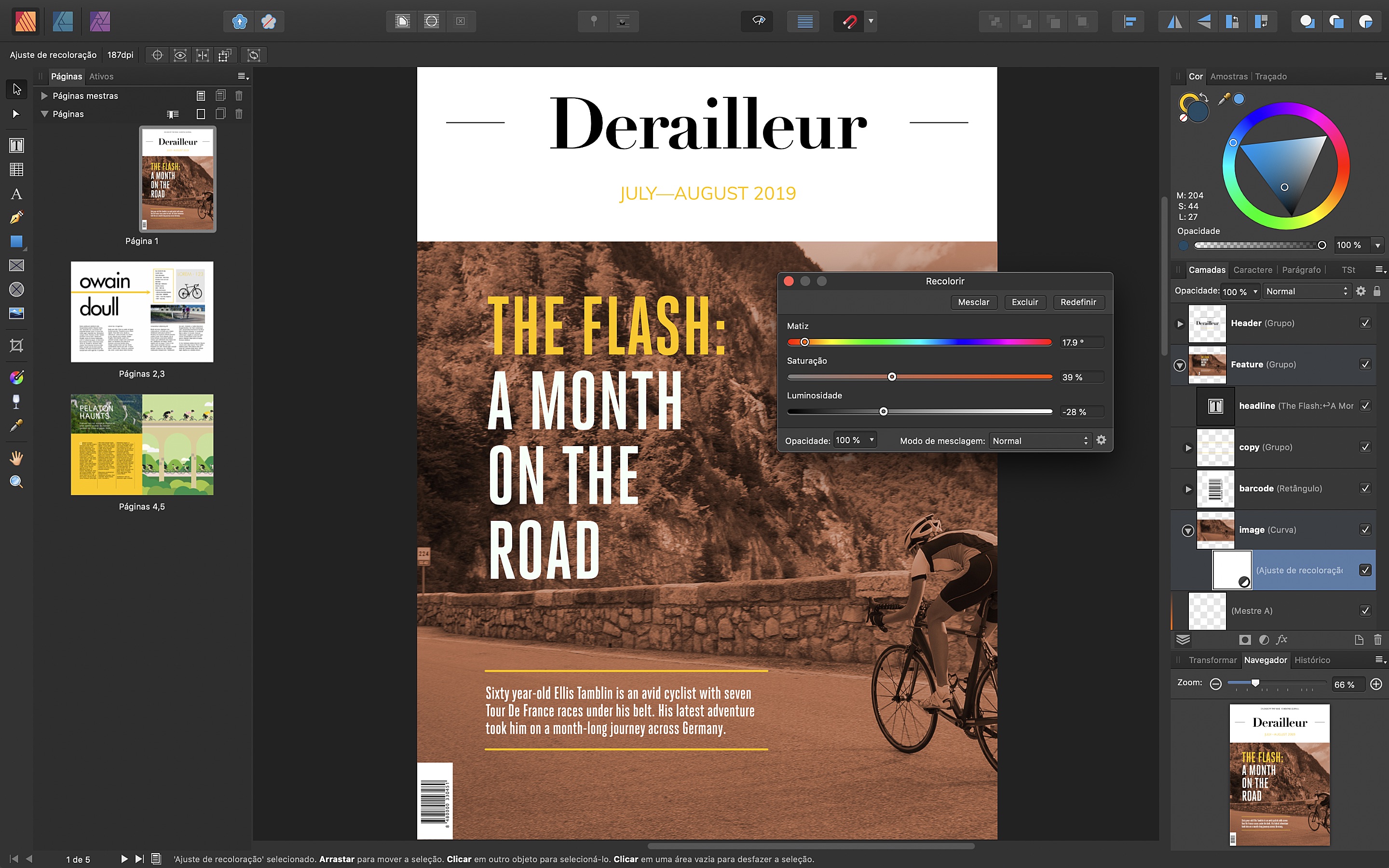 Screenshot do app Affinity Publisher