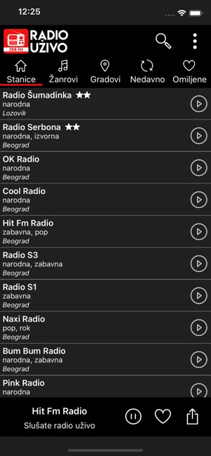 Radio Uzivo Srbija im App Store