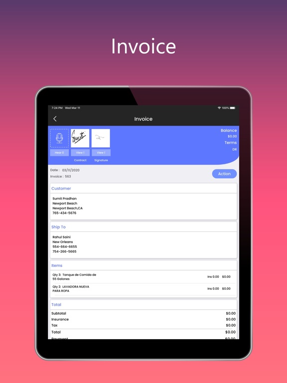 EmbarqueSoft iPad screenshot 3 - Business app