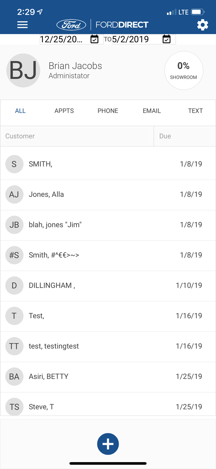 FordDirect CRM Pro Mobile