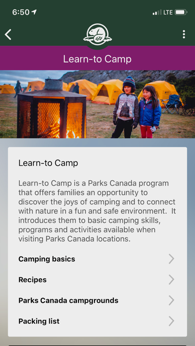 Parks Canada App screenshot 2