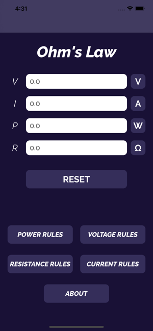 Ohm's Law Calc.
