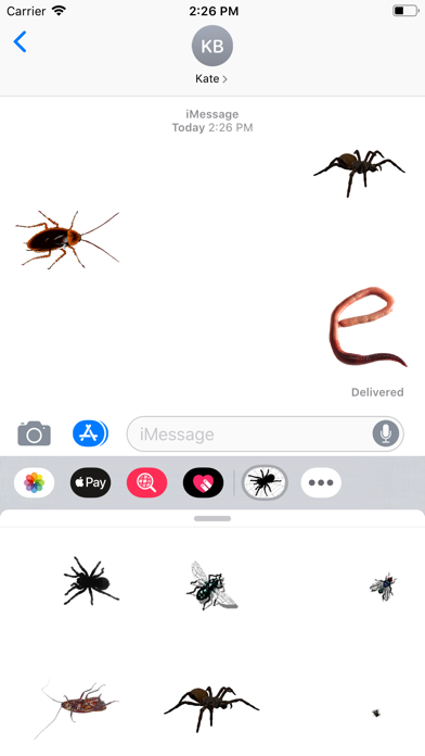 Screenshot #2 pour Animated Insects Sticker App