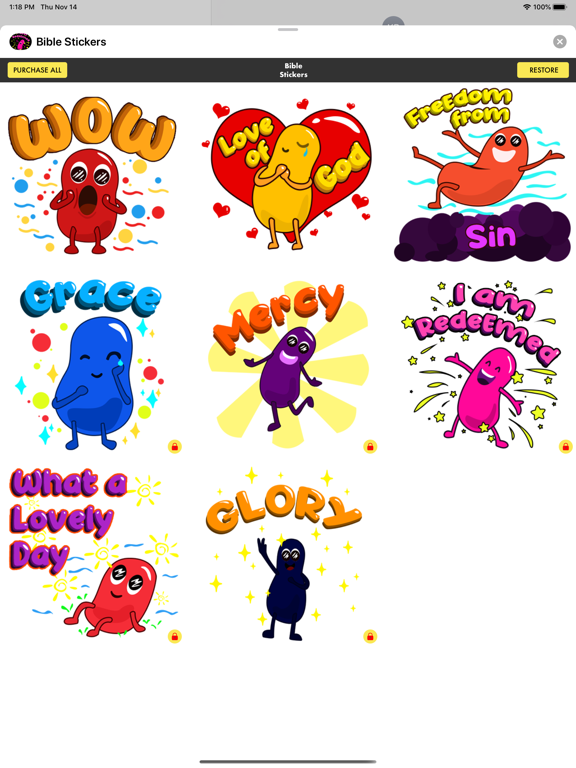 Screenshot #5 pour Christian Bible Stickers