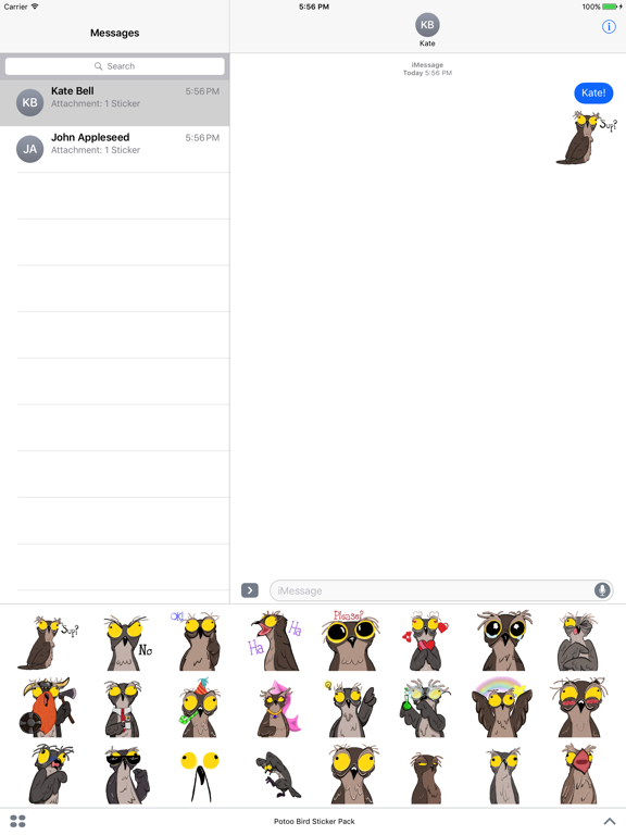 Screenshot #5 pour Potoo Bird Sticker Pack