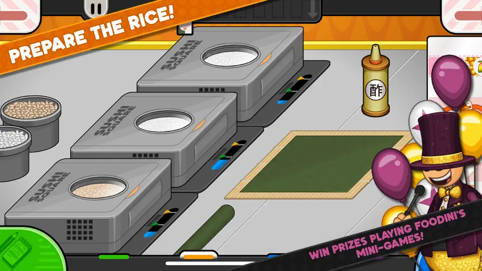 Captura de pantalla de Papa's Sushiria To Go! en iPhone 3