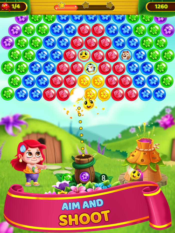 Flower Games - Bubble Shooter