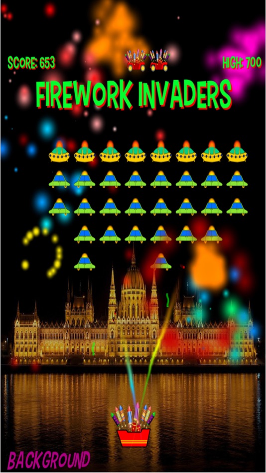 #4. Firework Invaders (iOS) 由: Galatic Droids